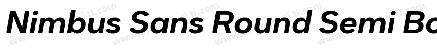 Nimbus Sans Round Semi Bold字体转换